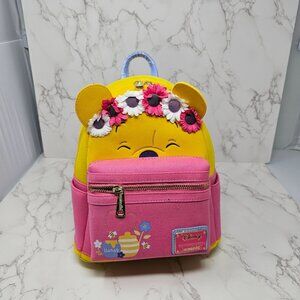 NWT Loungefly Disney Winnie the Pooh Flower Crown Mini Backpack